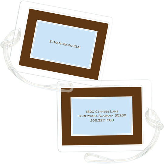 Blue Classic Statement Luggage Tags